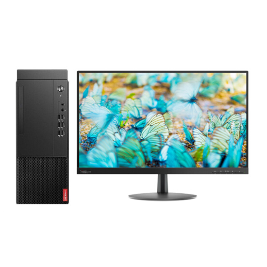 联想/LENOVO 启天M455-A109+ThinkVision T24A-10（23.8英寸）主机+显示器 台式计算机