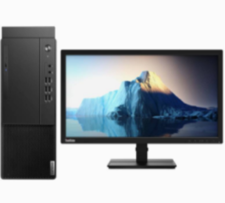 联想/LENOVO 启天M437-A449+ThinkVision TE22-14 主机+显示器 台式计算机