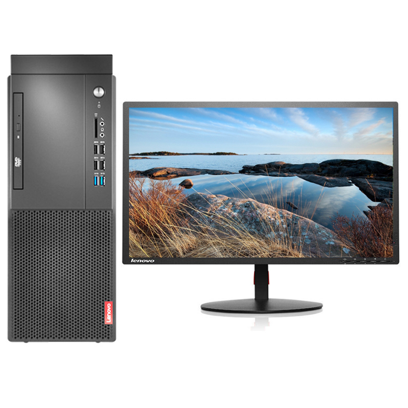 联想/LENOVO 启天M455-A246+ThinkVision TE22-14（21.45英寸） 主机+显示器/台式计算机