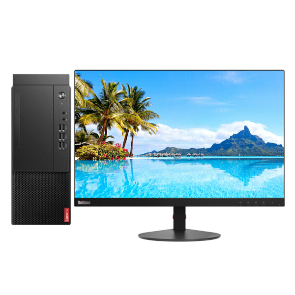 联想/LENOVO 启天M455-A236+ThinkVision S23d-10（22.5英寸） 主机+显示器 台式计算机