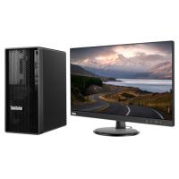 联想/LENOVO ThinkStation K-C2 i7-12700/32G/RTX3060 12G+ThinkVision T27A-30（27英寸） 台式计算机