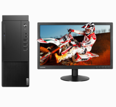 联想/LENOVO 启天M455-A245+ThinkVision TE22-14 主机+显示器 台式计算机